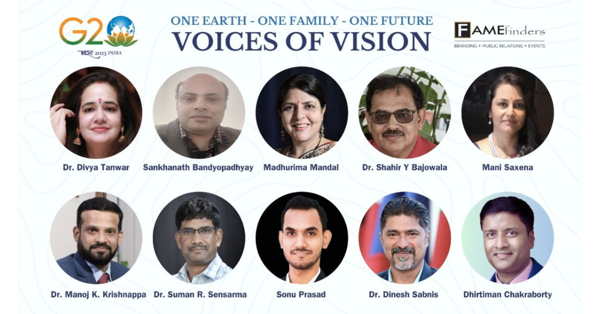 Voices Of Vision: Fame Finders Endorsing India's G20 Summit 2023